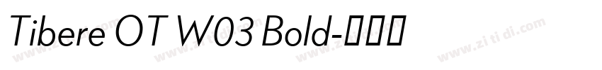 Tibere OT W03 Bold字体转换